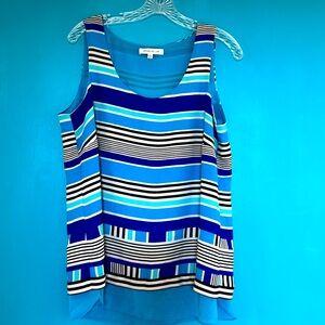 Rose and Olive sleeveless lined blouse